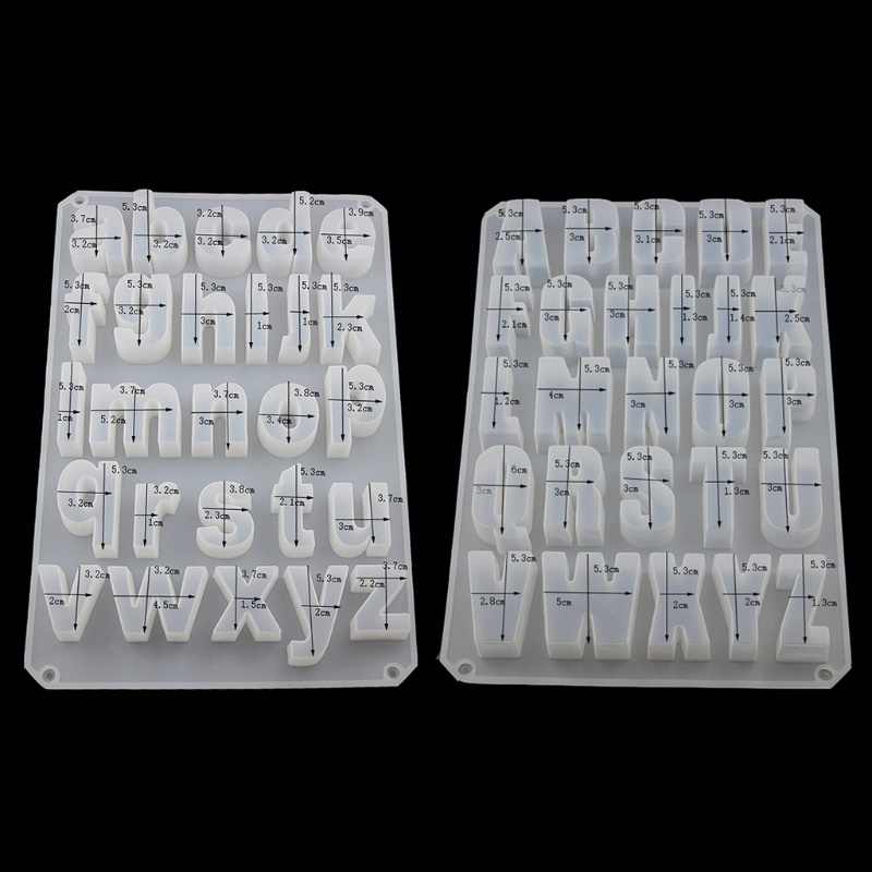 SIY  English Letter Pendant Resin Mold Kit Large Letter Silicone Casting Mold Alphabet Resin Casting Mold Art Craft Tools Kit