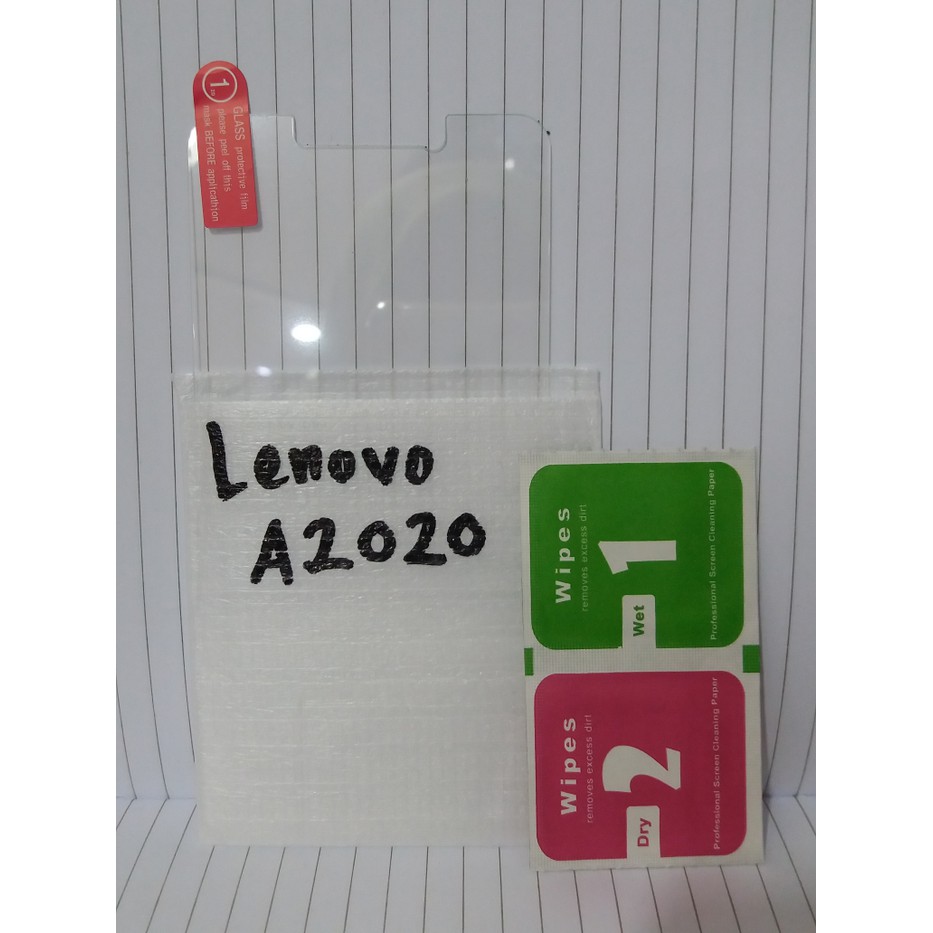 LENOVO A2020 / LENOVO VIBE C karet sofcase silikon dan tempered gorila glass kaca mantul murah meriah