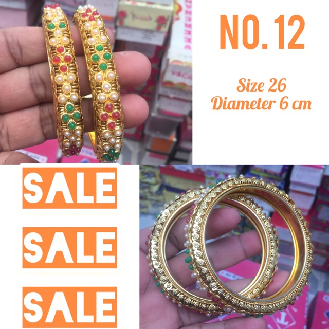 Gelang Dubai India Sepasang Warna Emas