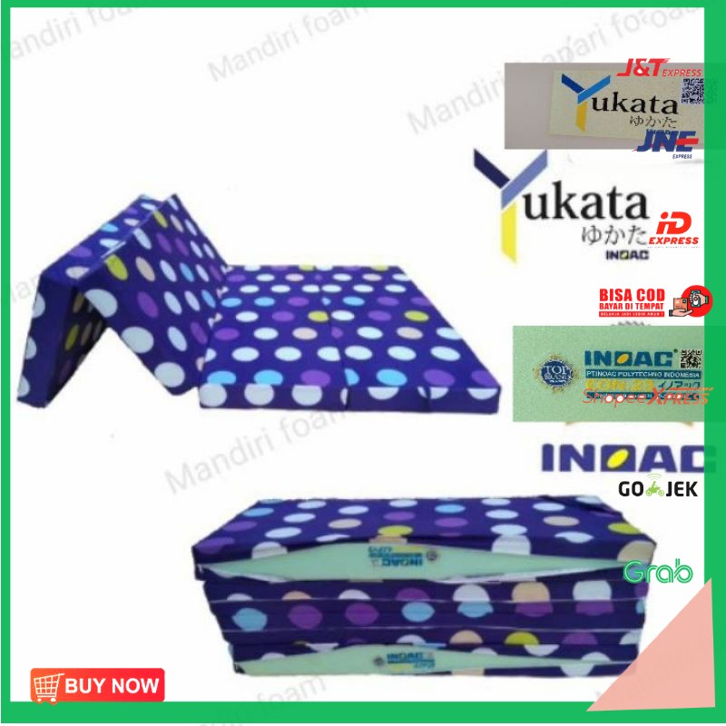 Kasur Lipat Inoac Yukata dan Eon Tebal 10dan 5 cm Oiginal Lipat 4   Kasur Lipat  Kasur Busa Inoac