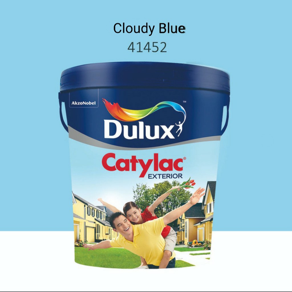 Cat Dinding Dulux Catylac Exterior Netto 5 kg -  Cloudy Blue 41452