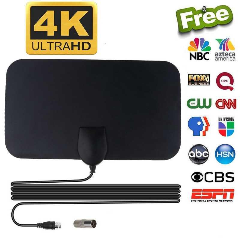 RDY Antena TV Digital DVBT2 4K High Gain 25dB TFLD139 Hitam