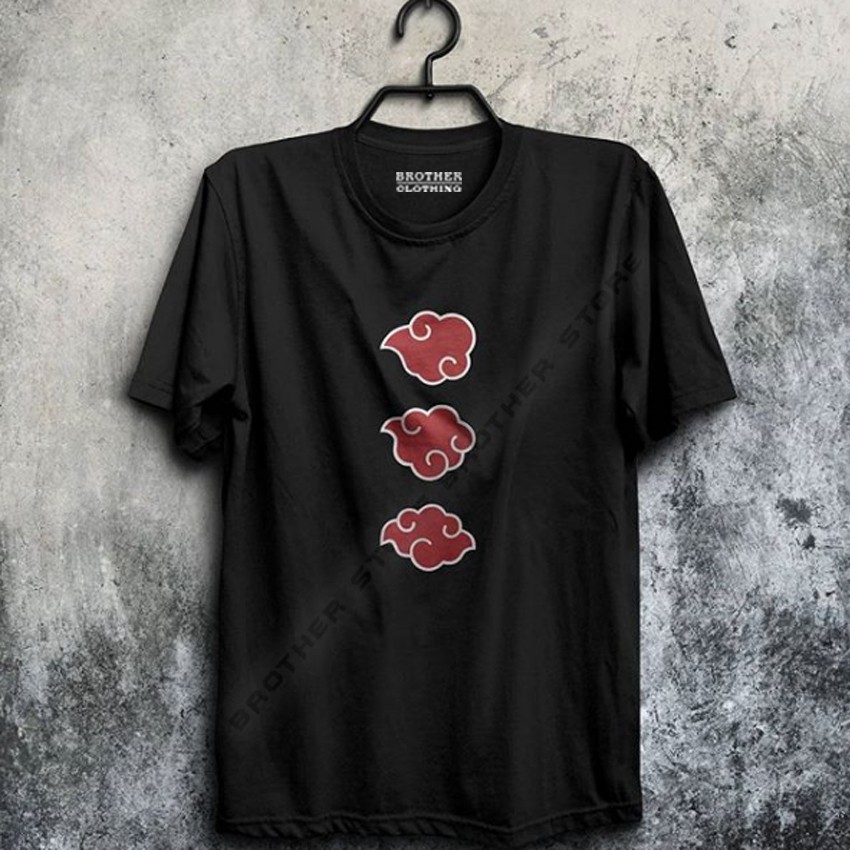 Brother Store Kaos Distro Anime Naruto - Akatsuki Cloud v2 - Black Premium