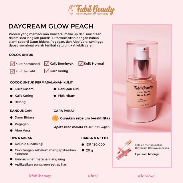 

FABIL DAY CREAM GLOW PEACH