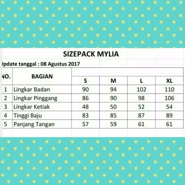 ATASAN MYLIA 16 BIRU L II ETHICA