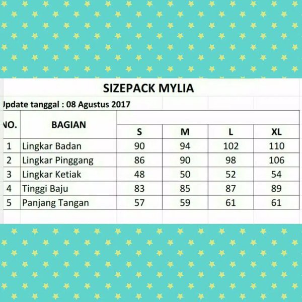 ATASAN MYLIA 16 BIRU L II ETHICA