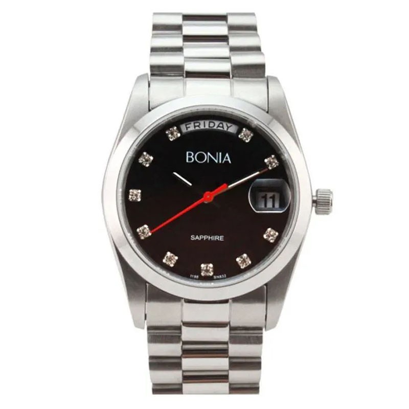 Bonia B832-1337-Jam Tangan Pria Analog-Saphire Glass