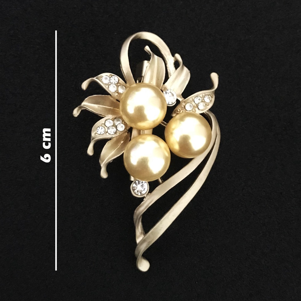 BROS DADA TERBARU  /AKSESORIS HIJAB kekiniaan kode 0124 0125 0126 0042 //bros hijab//bros blezer/bros kebaya-0126 GOLD