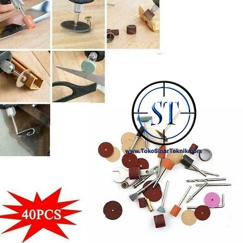 40 Pcs Mini Electric Drill Grinder Gerinda Set Rotary Tools Sanding Grinding Polishing S3