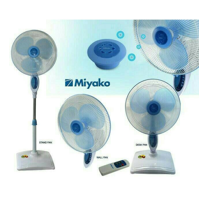 MIYAKO Kipas Angin Stand Fan 3in1 16 Inch Remote / Kipas Angin Berdiri 16&quot; TJR 101 - Garansi Resmi 1 Tahun