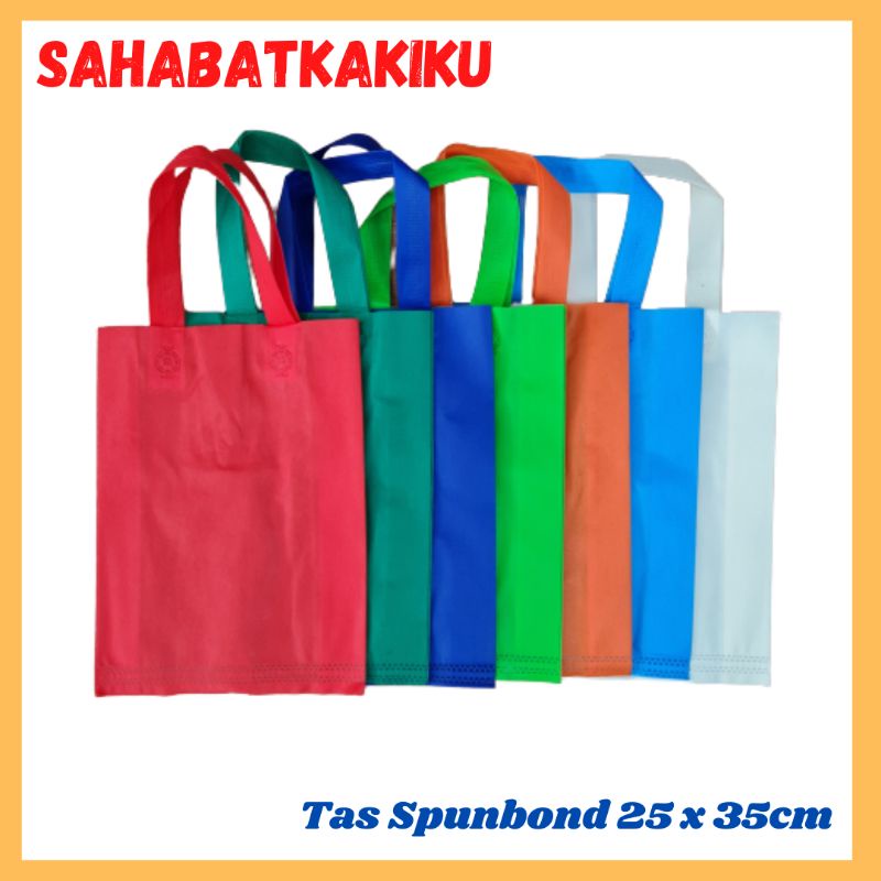 

Tas Spunbond 25 x 35cm / Tas Spunbond Tenteng Tas Goodie Bag Tas Souvenir