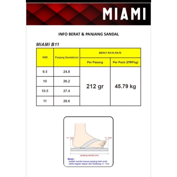 Sandal jepit Skyway Miami / Sandal Japit murah