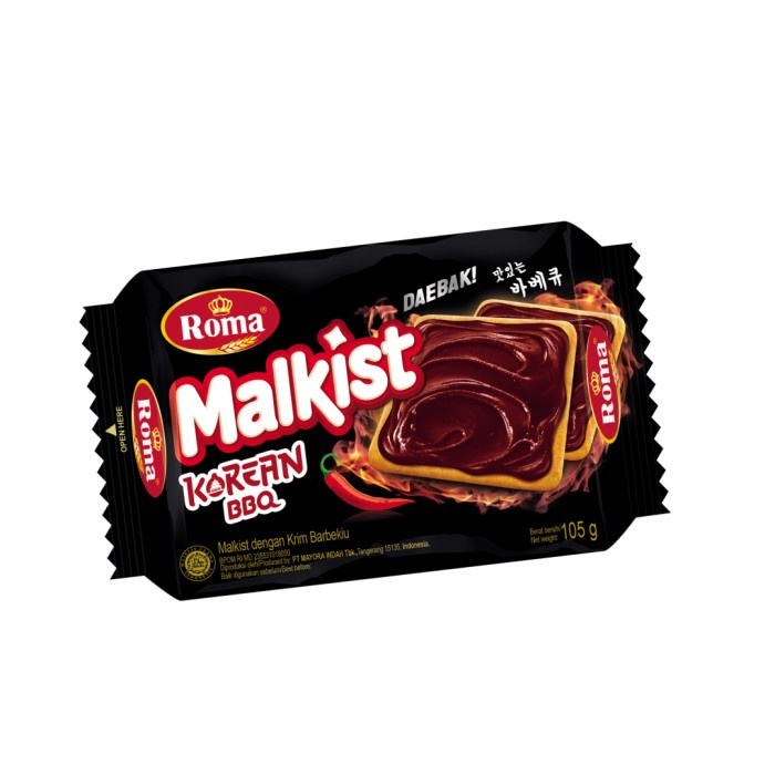 

Wafer-Biskuit- Roma Malkist Korean Bbq 105 Gr -Biskuit-Wafer.