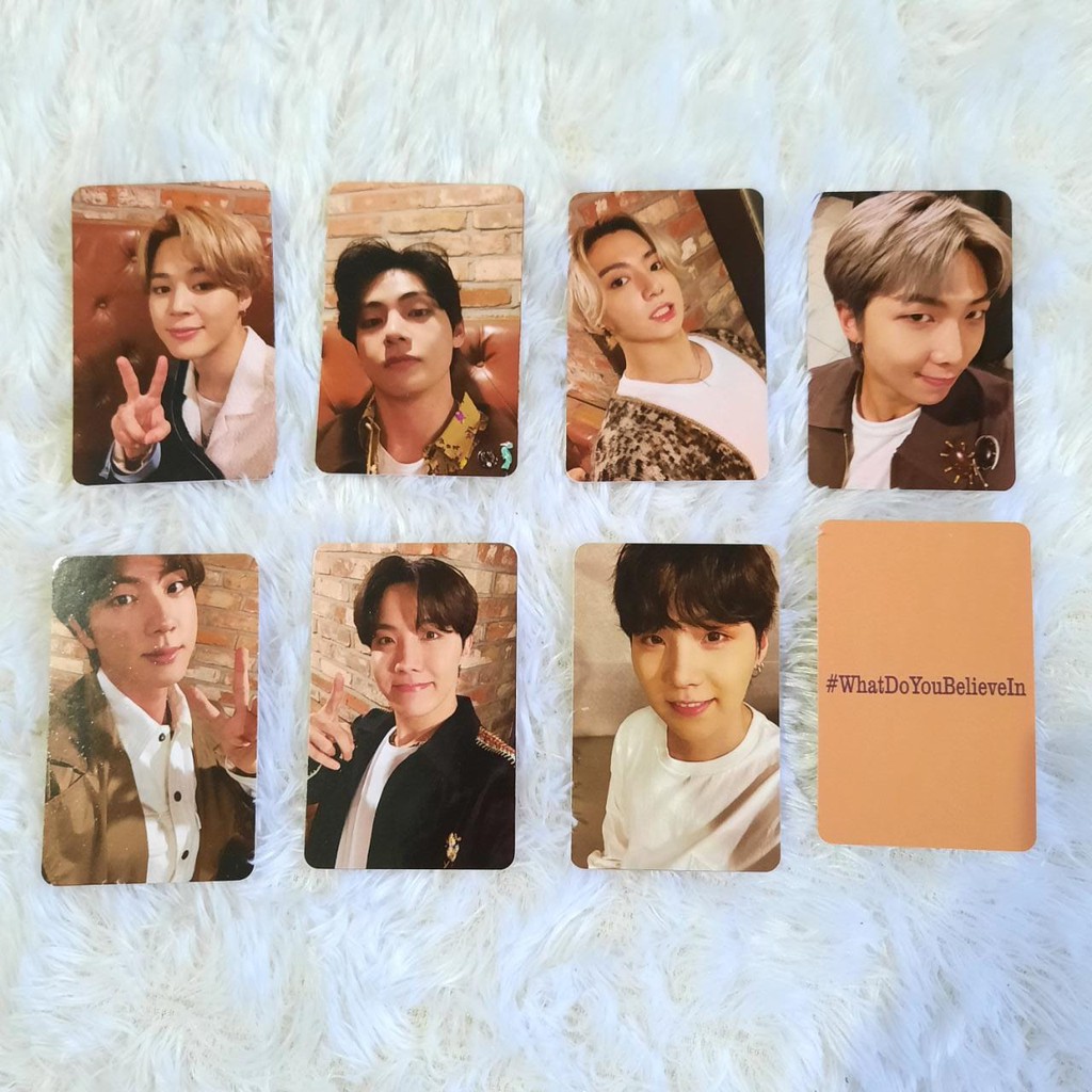 BTS #WHATDOYOUBELIEVEIN PHOTOCARD