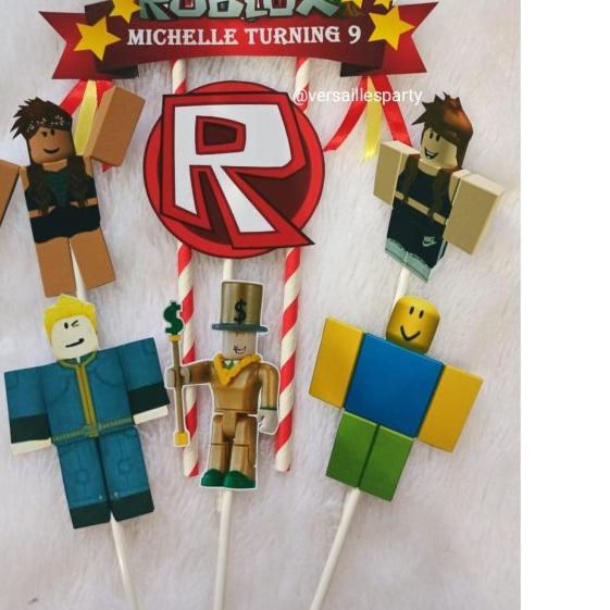 ◌ Cake Topper Roblox Boy/Hiasan Kue Roblox/Topper Cake Roblox ★