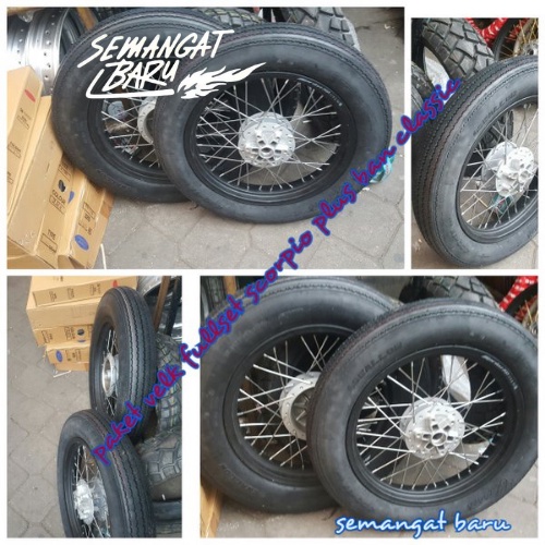 PAKET VELG JAPSTYLE PLUS BAN MEGAPRO MONO, VERZA TIGER GL SCORPIO