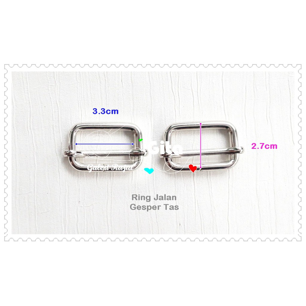 Ring Jalan 3.3x2.7cm Tebal / Gesper Tas