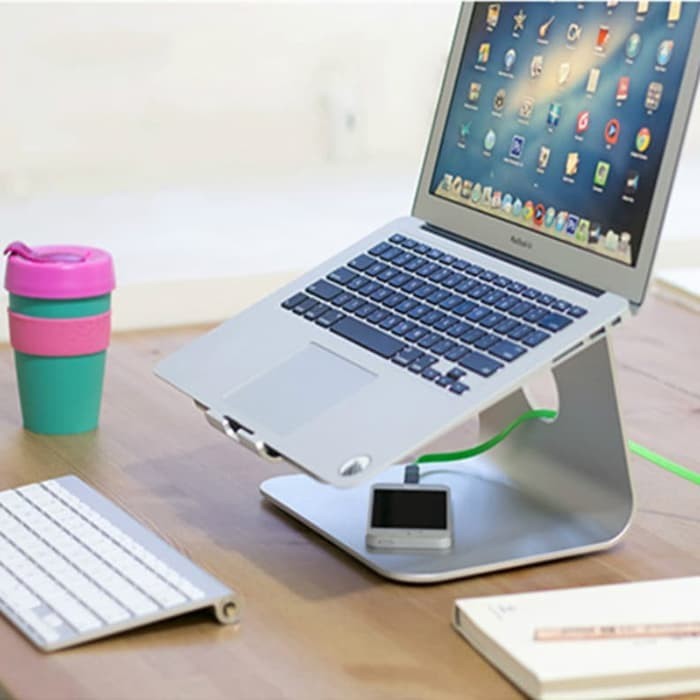 Ergonomic Stand Holder Macbook/ Laptop Universal Riser Almunium