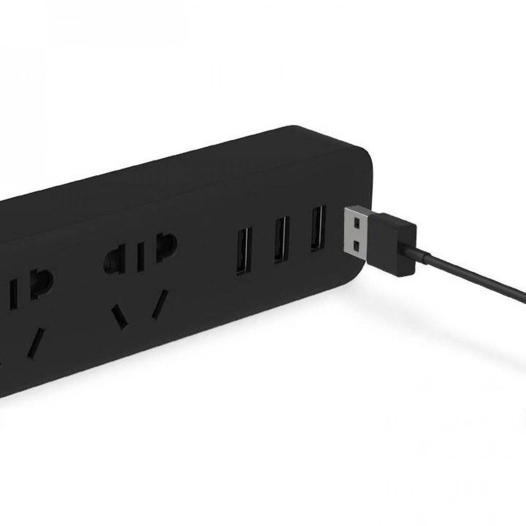 KR Smart Power Strip 3 Plug dengan 3 USB Port 2A