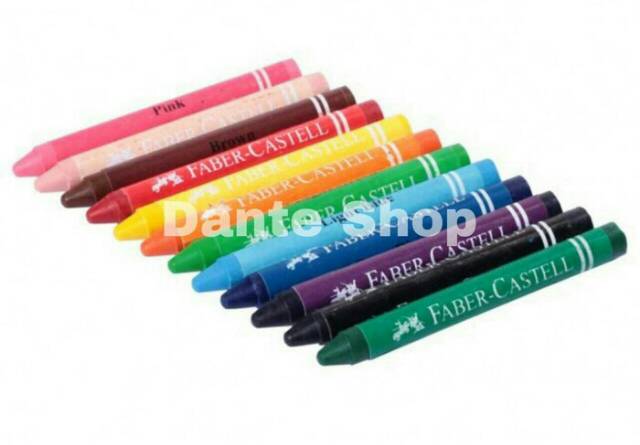 Wax Crayon Faber Castell 12 Warna