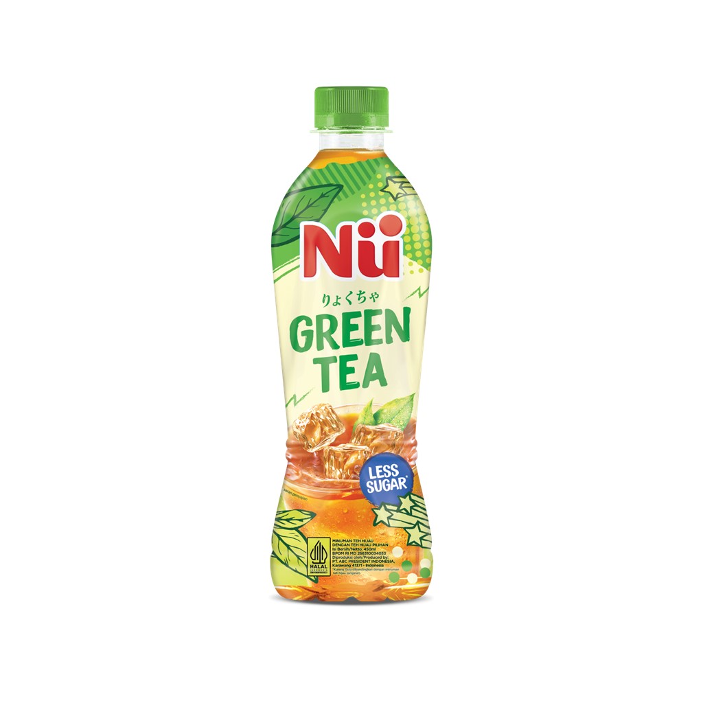 

Nu Green Tea Less Sugar 450ML