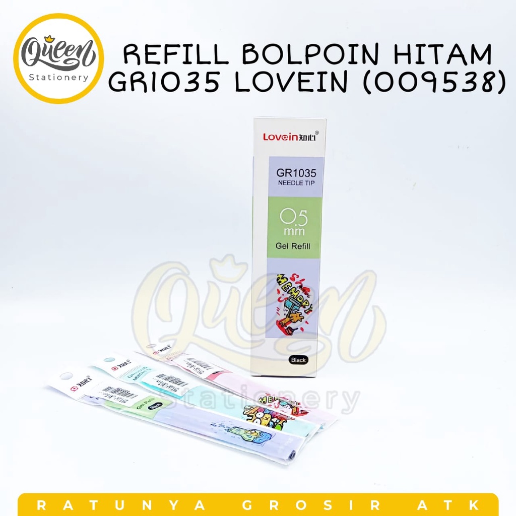 (1 PCS) REFILL BLP HITAM GR1035 LOVEIN /ISI ULANG PULPEN / REFILL BALLPOINT / REFILL BOLPEN/REFILL P