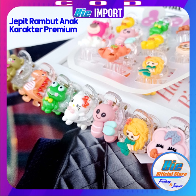 Jepit Jedai Anak Transparan Karakter 2 Sisi Premium Impor Best Seller