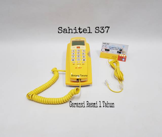 Telepon Kabel Sahitel S-37 Pesawat Telepon Sahitel S37 (Kuning)