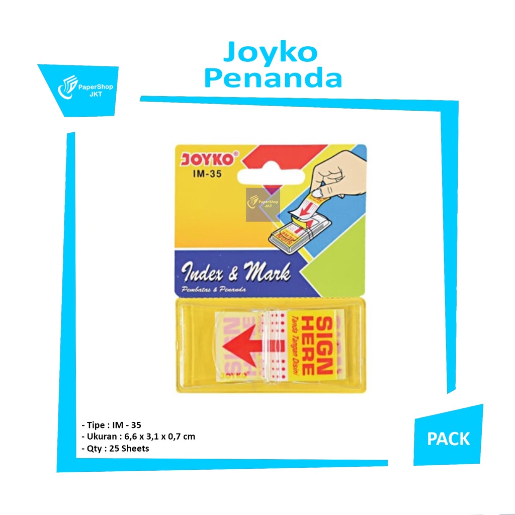 

JOYKO - Index - Mark - Penanda - Pembatas IM-35 - Plastik
