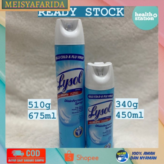 [TERBARU] LYSOL DISINFECTANT SPRAY - Ungu 510 gr