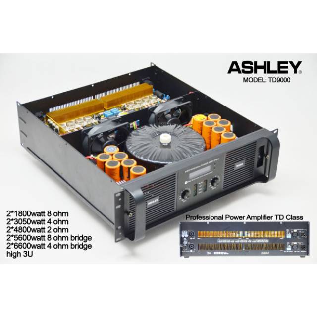 Power Amplifier Ashley TD9000 TD Class ORIGINAL
