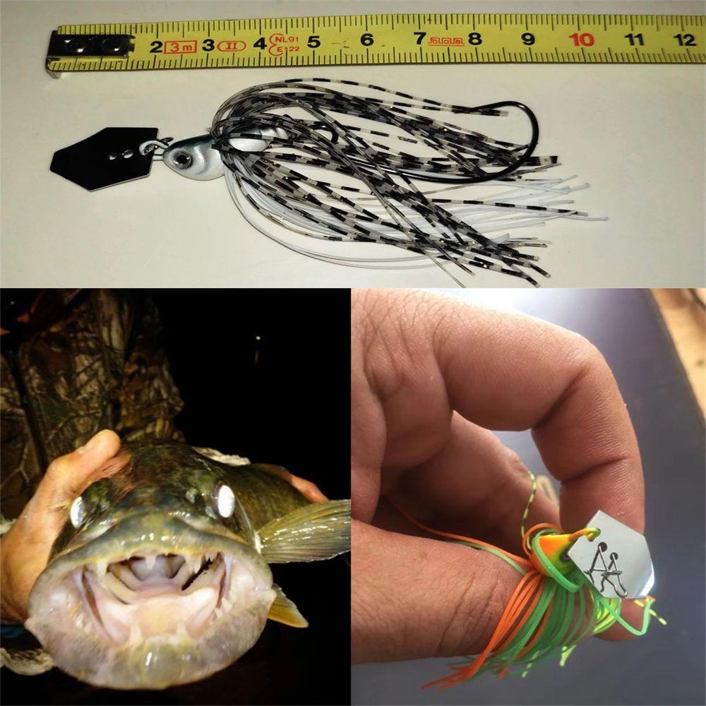 TOP Jenggot Memancing Umpan Luya Aksesoris Bass Pike Walleye Chatter Spinner Umpan