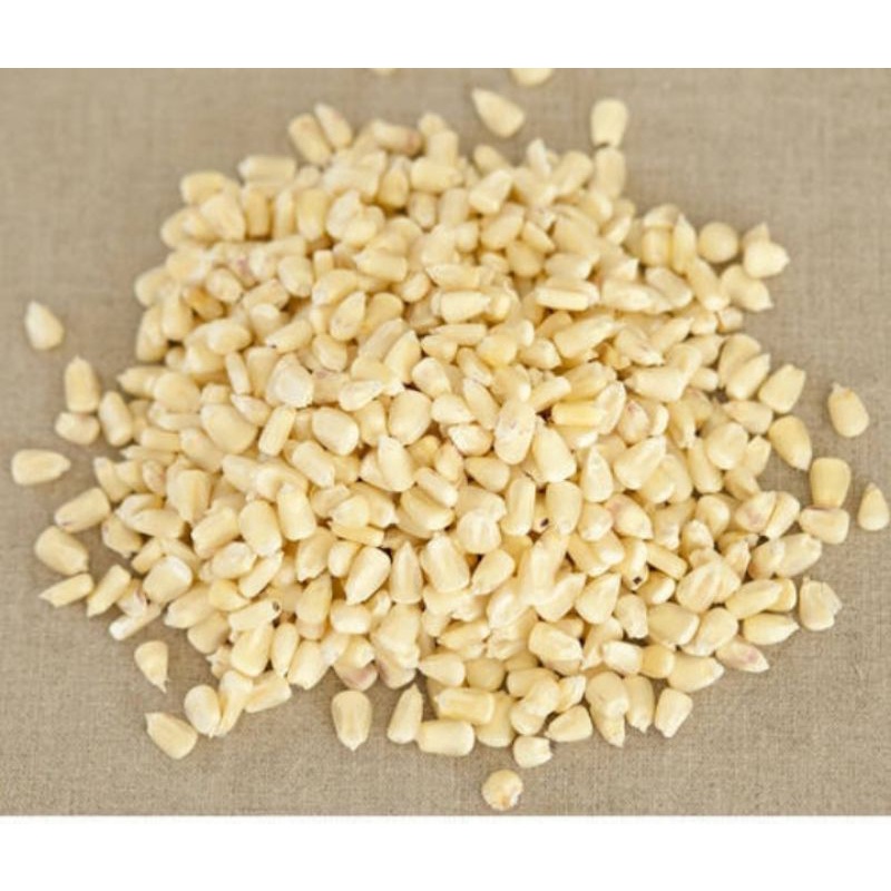 

jagung putih kering buat makanan grontol /nasi jagung isi 500g