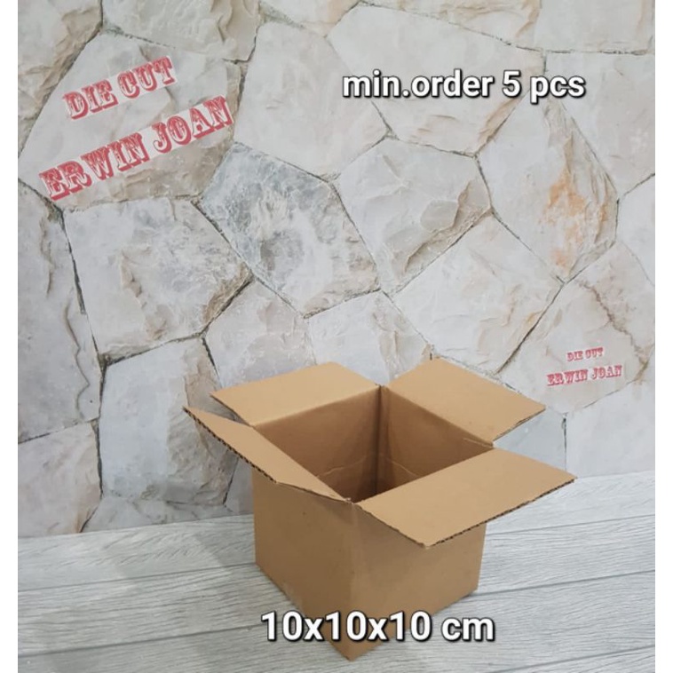 

Kardus / Box / uk. 10x10x10 cm / Karton packing polos baru ST
