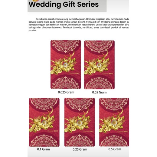 Gift Series minigold Wedding