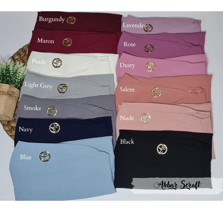 Jilbab Khimar Oval Mini Plat Bulat AS Ori Akbar Scraft
