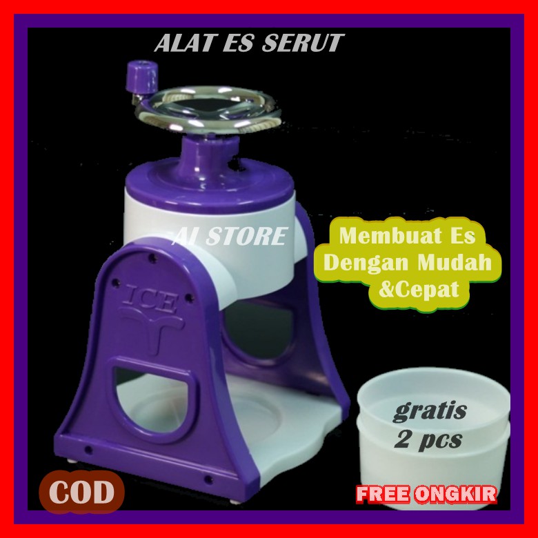 Alat Serut Es Batu Manual | Alat Serut Es Generasi 2 Ice Shaver |Serutan Es Batu Manual Murah