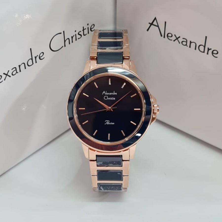 JAM TANGAN WANITA ALEXANDRE CHRISTIE AC 2930 CERAMIC ORIGINAL GARANSI RESMI 1 TAHUN