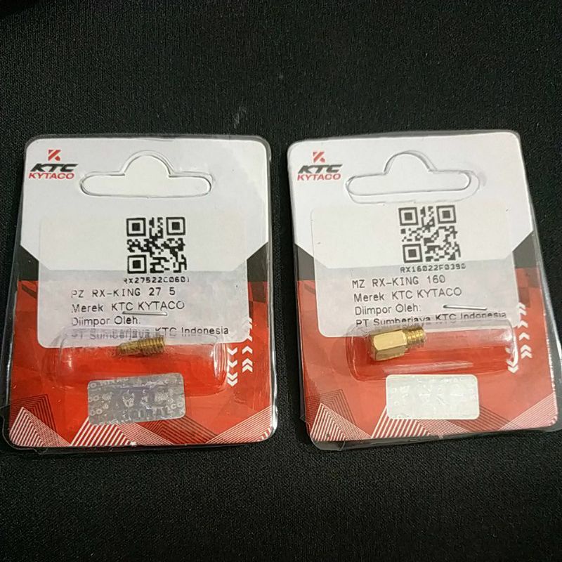 Pilot jet main jet Rx King spuyer Kytaco