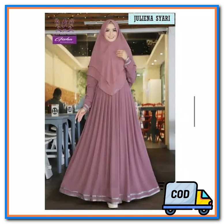 Paling Baru Trend Masa Kini 2021 Muslim Buat Arisan Kondangan Pen ZF187 Juliena Syari Baju Gamis Pak