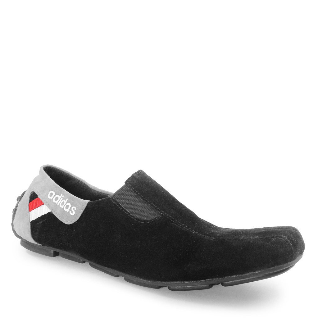 MS - SEPATU SLOP PRIA ADIDAS MZY CASUAL SLIP ON MOCASIN SUEDE MURAH TENDY KEKINIAN