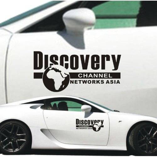 Tempelan Stiker Mobil Motor Discovery Channel Kualitas Import