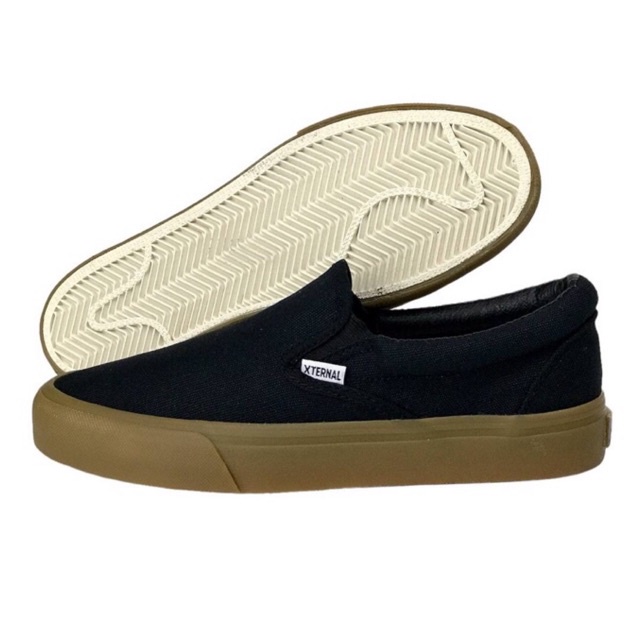 Slip On Gleaming XternalStepSure Black Gum WB