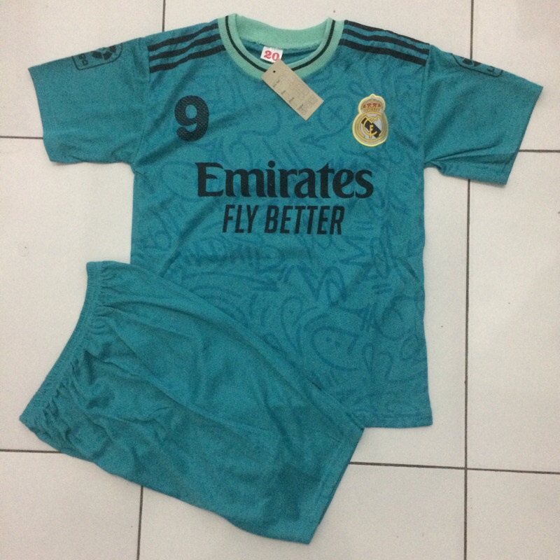 Baju bola madrid anak anak bisa sablon nama