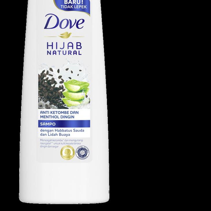◌ Dove Shampoo Anti Ketombe Dan Gatal Menthol Habbatussauda & Aloe Vera 135Ml ♪