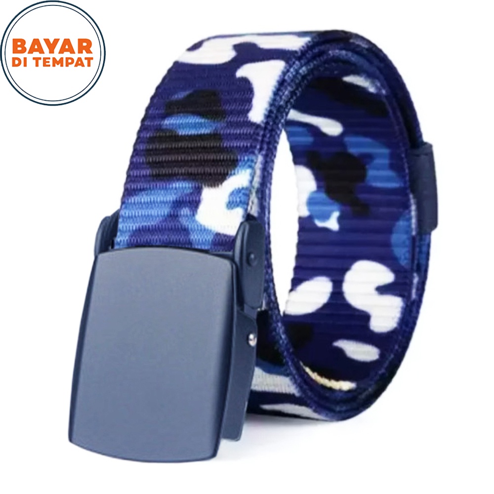 Free Ongkir!! Ikat Pinggang Tactical Army BL86 Gesper Pria Motif Loreng Sabuk Loreng  Panjang 120cm