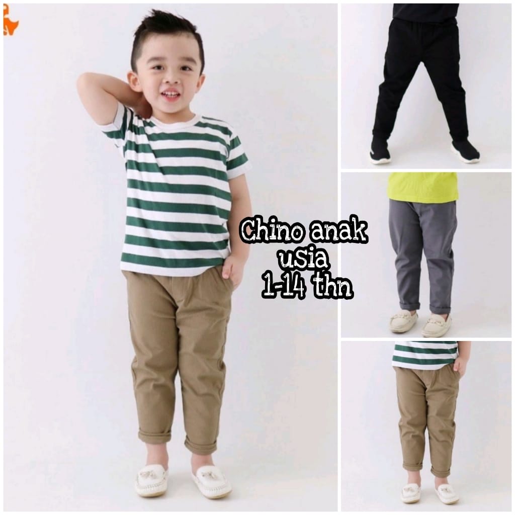 Celana Chino Panjang Anak Laki Laki Model OSHKOSH Umur 1 - 14 Tahun Cowok Cewek Terbaru UNISEX