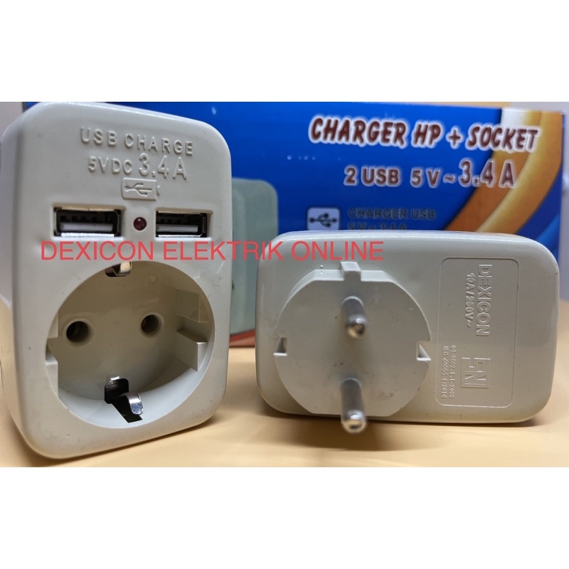 adaptor charger USB/kepala charger usb/travel charger usb/charger hp plus socket on-off/charger usb/colokan usb