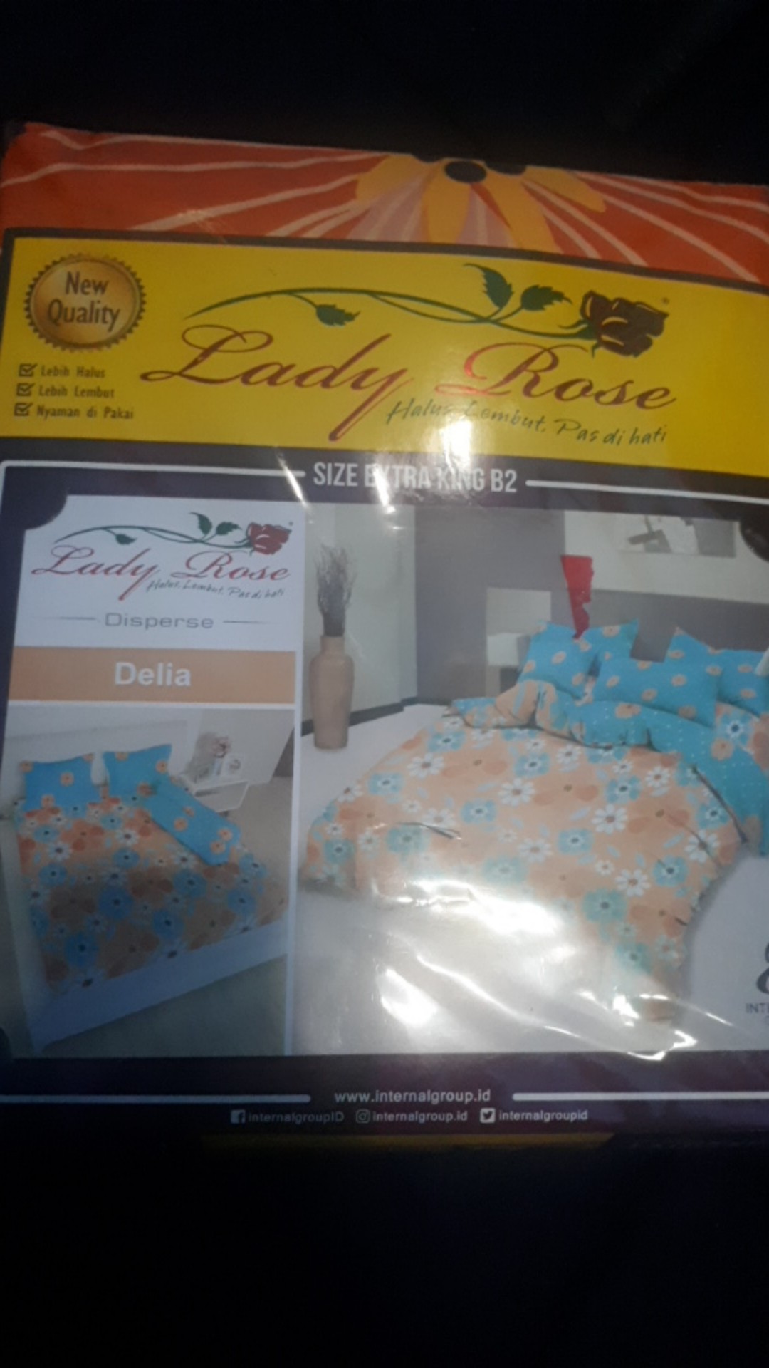 Ss Sprei 200 Lady Rose 200x200 Extra King Super Mix Motif Part D