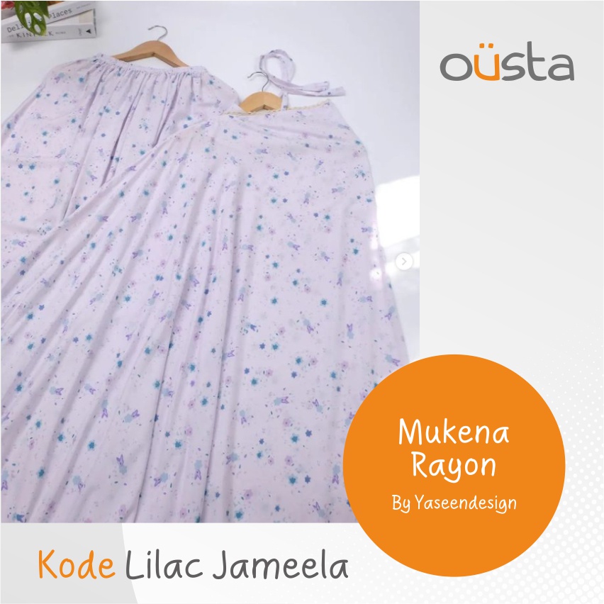 Mukena Rayon, Motif, Premium, Murah, Adem, kode lilac jameela, by yaseendesign